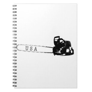 Cuaderno El cirujano arborista de la sierra de Chainsaw reg