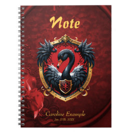 Cuaderno El Cisne Negro es un símbolo de elegancia y poder.
