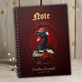 Cuaderno El cisne negro, simbolizando la creatividad