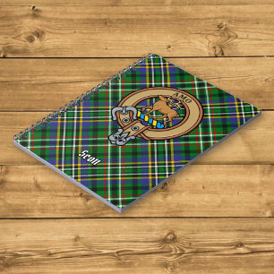Cuaderno El clan Scott Escudo sobre el Tartán Verde