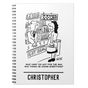 Cuaderno El cliente de la librería le pregunta al vendedor