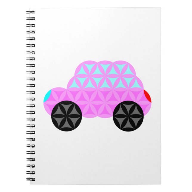 Cuaderno El Coche De La Vida - Sagradas Formas A3.Pink. (Frente)