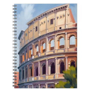 Cuaderno El Coliseo Roma Acuarela Viaje