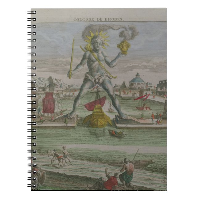 Cuaderno El coloso de Rodas, detalle del strad de la (Frente)