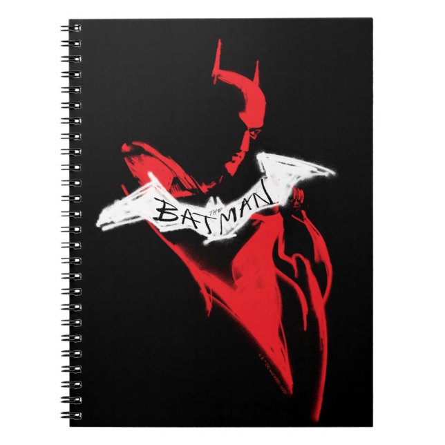 Cuaderno El contorno de la pintura con aerosol de Batman (Frente)
