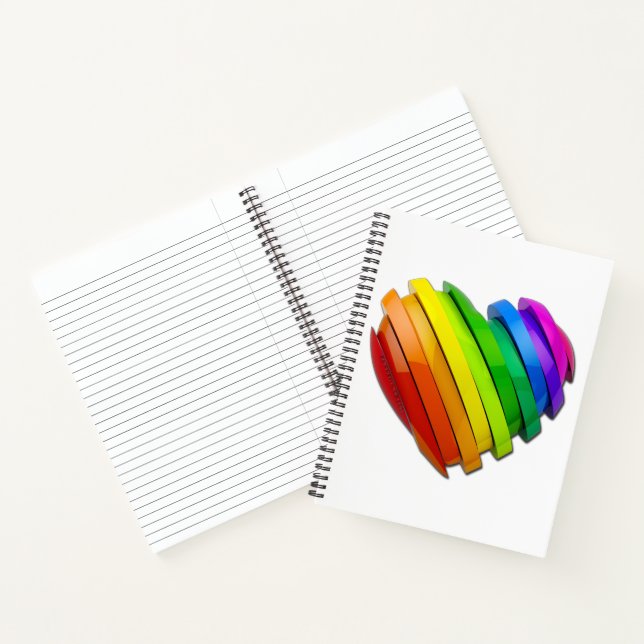 Cuaderno El corazón tridimensional escultural de SlipperyJo (Interior)