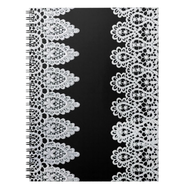Cuaderno El cordón blanco forma una frontera delicada (Frente)