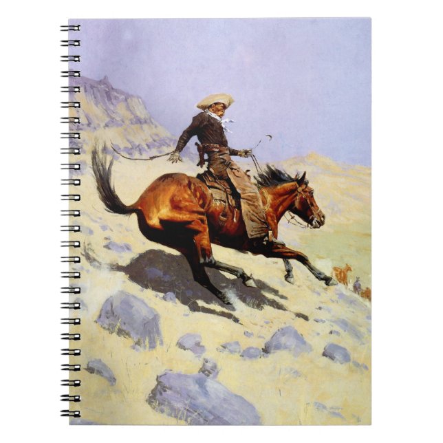 Cuaderno El Cowboy de Remington, militar de caballería de é (Frente)