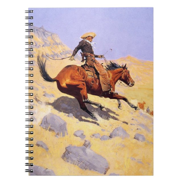Cuaderno El Cowboy (por Frederic Remington) (Frente)