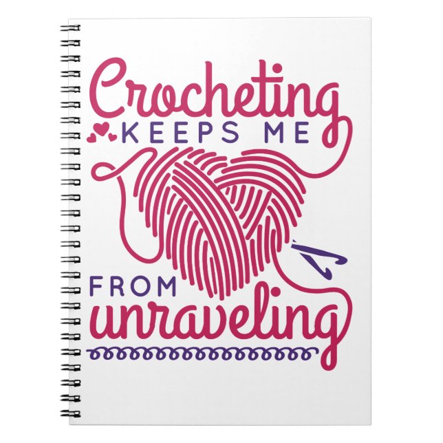 Cuaderno El Crocheting Me Impide Desentrañar (Frente)
