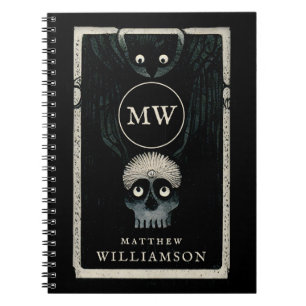Cuaderno El Crow Y El Ilustracion De La Fantasía Oscura De