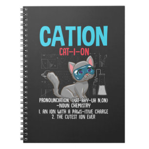 Cuaderno El curioso científico de química Cation Element 