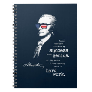 Cuaderno El decir de la cita de Alexander Hamilton. Regalo