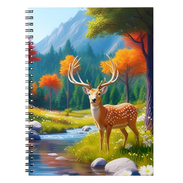 Cuaderno El Deer Dorado en el bosque 987679 (Frente)