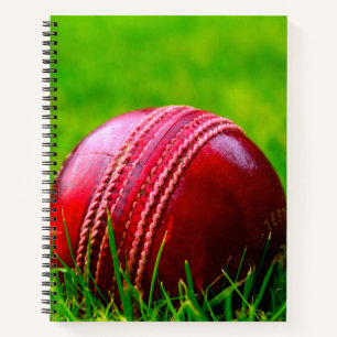 Cuaderno El deporte de la pelota de cricket lo personaliza
