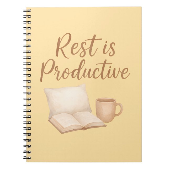 Cuaderno El descanso es productivo  (Frente)