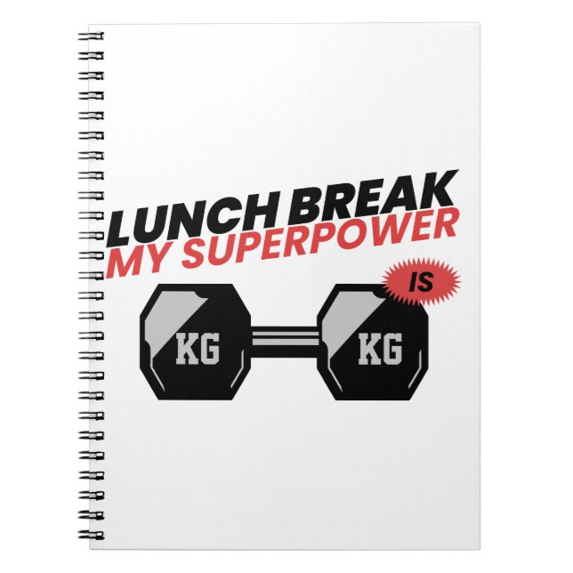 Cuaderno El descanso para el almuerzo es mi descanso para e (Frente)