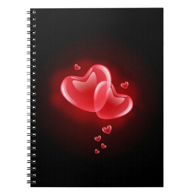 Cuaderno El día de San Valentín arremetiendo corazones (Frente)