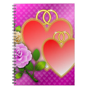 Cuaderno El día de San Valentín de los corazones de amor