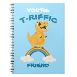 Cuaderno El día de San Valentín escolar regalo dinosaurio a