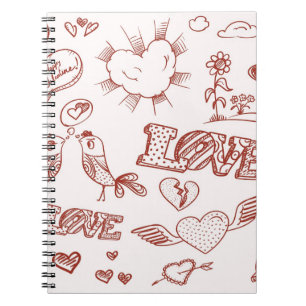 Cuaderno El día de San Valentín feliz
