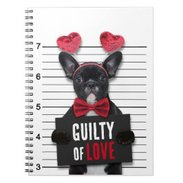 Cuaderno El día de San Valentín gracioso Mugshot Guilty Lov