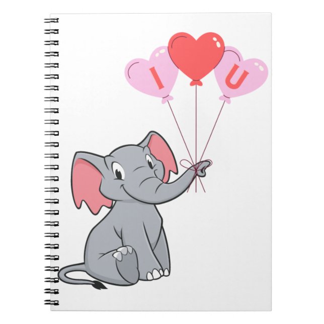 Cuaderno el día de San Valentín lindo te quiero corazón (Frente)