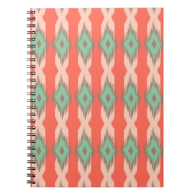 Cuaderno El diamante geométrico tribal raya el modelo (Frente)