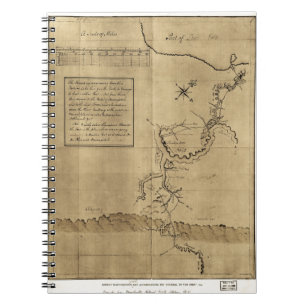 Cuaderno El diario de George Washington al Ohio 1754