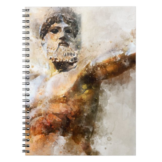 Cuaderno El Dios de Zeus, la mitología griega tructora - Jú (Frente)
