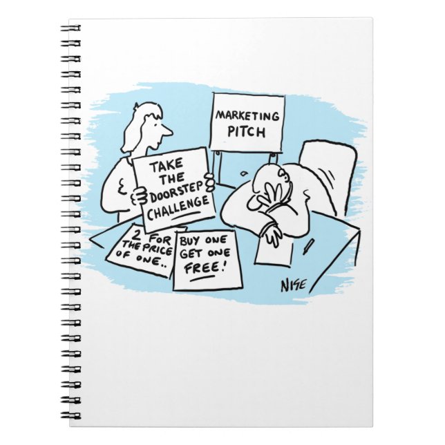 Cuaderno El director de marketing está soportando un compro (Frente)