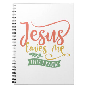 Cuaderno El Diseño Cristiano Jesús Me Ama. Esto lo sé