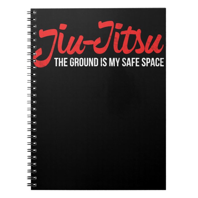 Cuaderno El diseño de Jiu Jitsu la tierra es mi espacio (Frente)
