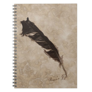 Cuaderno El diseño de la Fila de Pájaros de Raven