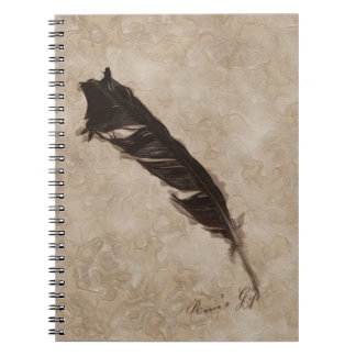 Cuaderno El diseño de la Fila de Pájaros de Raven