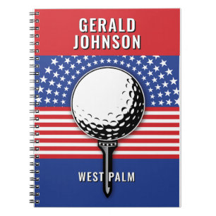 Cuaderno El diseño patriótico del golf en Estados Unidos