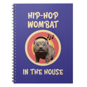 Cuaderno El divertido hip-hop Wombat en la casa