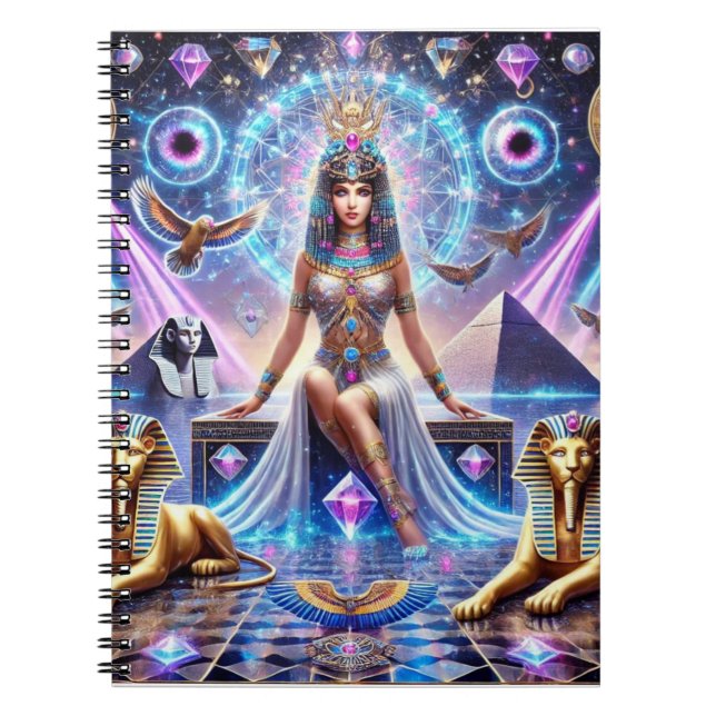 Cuaderno El divino reino de Cleopatra, la diosa dorada (Frente)