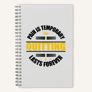 Cuaderno El Dolor Es Temporal Dejar De Durar Por Siempre.