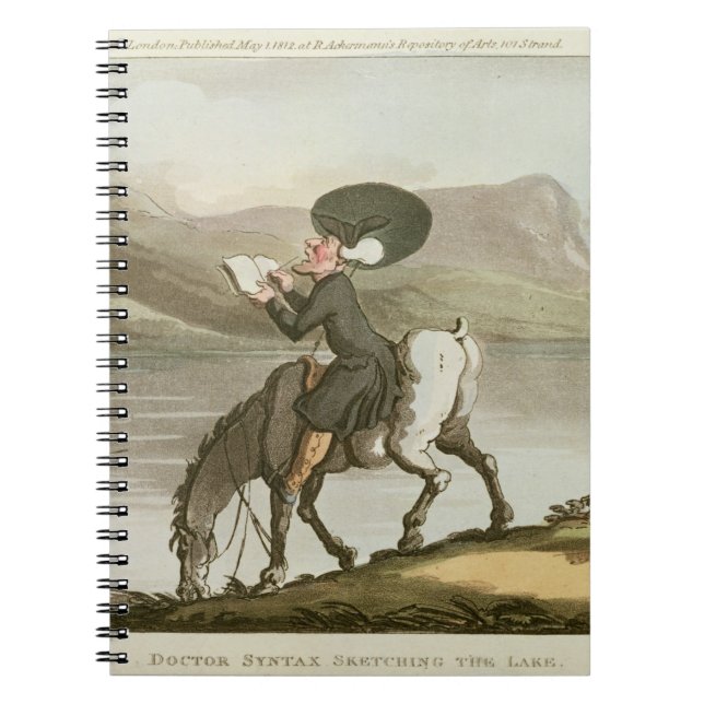 Cuaderno El Dr. Syntax que bosqueja el lago (Frente)