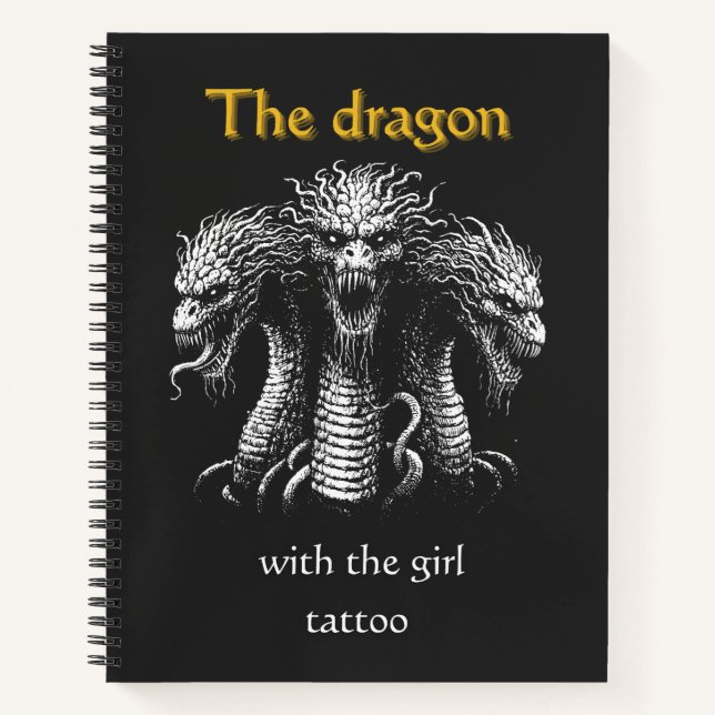 Cuaderno El dragón con el tatuaje Chica - Gracioso oscuro (Anverso)