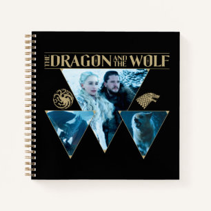 Cuaderno El Dragón y el Gráfico Wolf Daenerys & Jon
