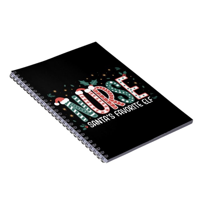 Cuaderno El Duende Favorito de Santa Enfermera Navidad Insp (Lado Derecho)