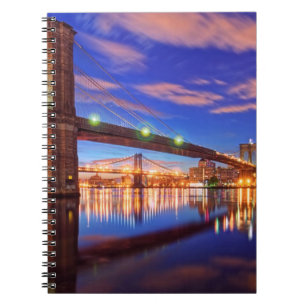 Cuaderno El East River, puente de Brooklyn, Manhattan