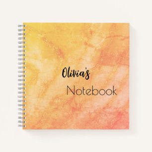 Cuaderno El elegante y moderno efecto de mármol purpurinoso