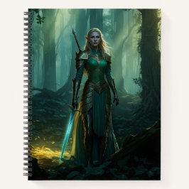 Cuaderno El elfo guardián del reino encantado