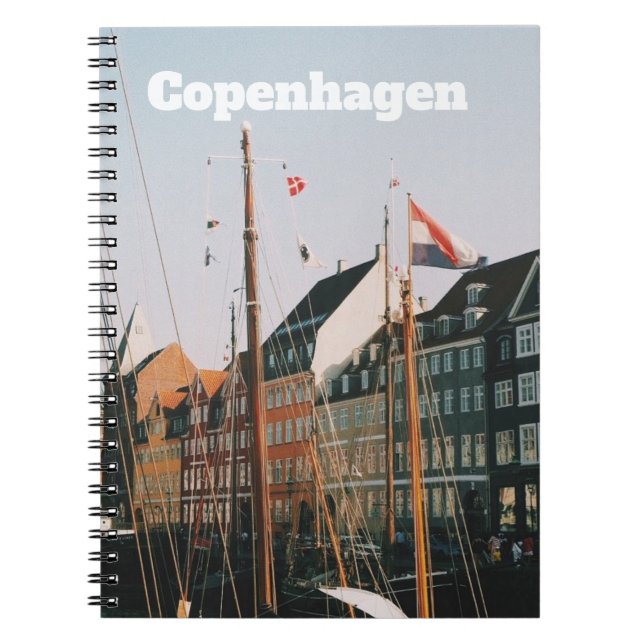 Cuaderno El emblemático Nyhavn, Copenhague, Dinamarca (Frente)