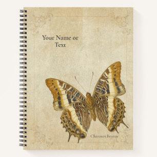 Cuaderno El emperador de barras blancas (Charaxes Brutus)