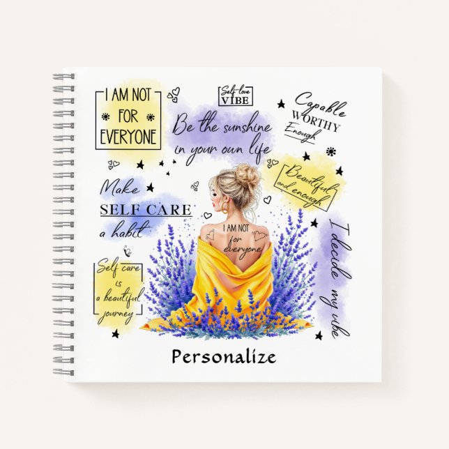 Cuaderno El empoderamiento de la mujer inspira afirmaciones (Anverso)