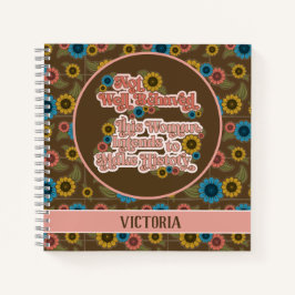Cuaderno El empoderamiento de las mujeres retro de los años